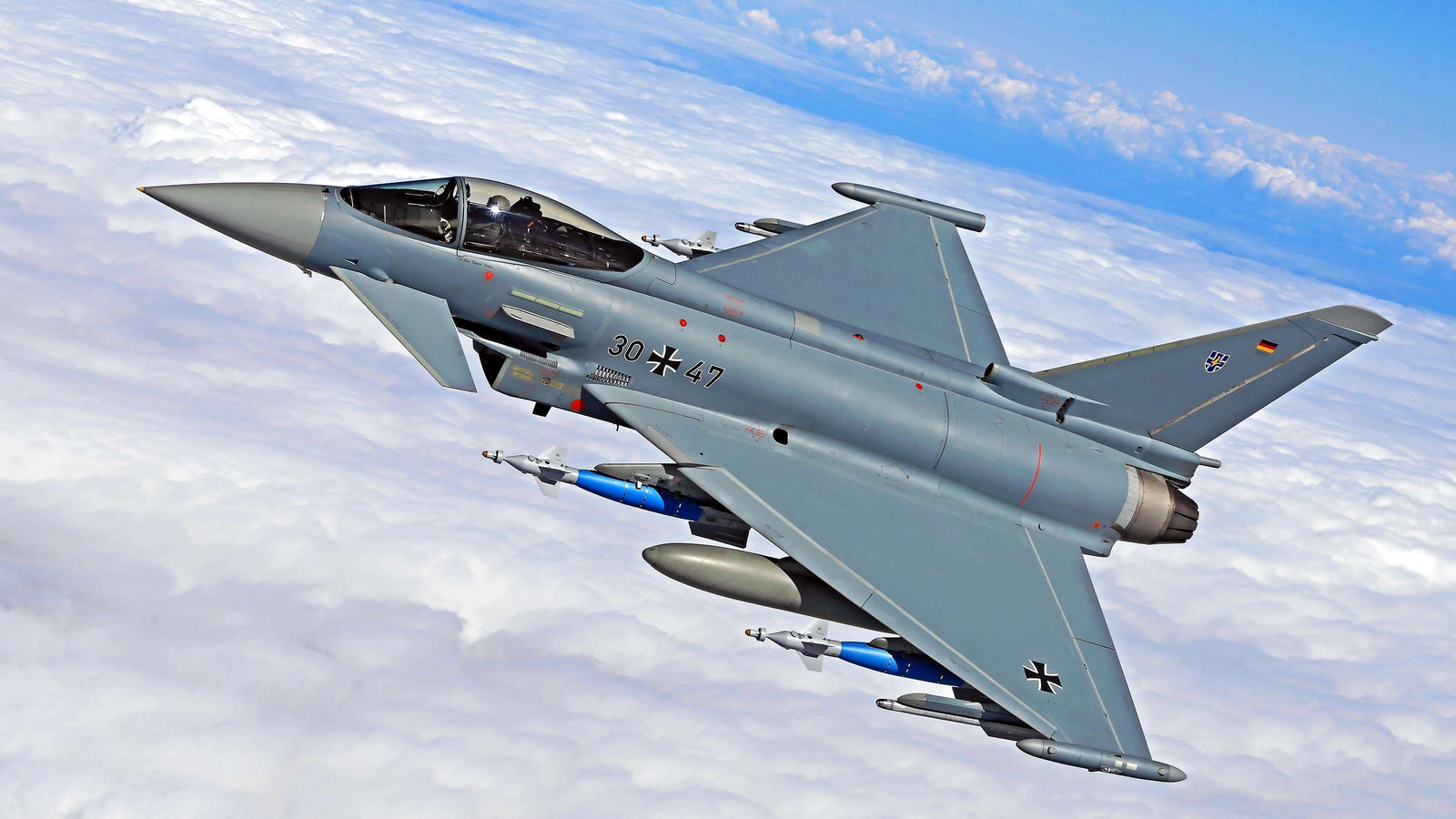 România a dat ordin pentru dorobârea dronelor rusești: Două aeronave Eurofighter Typhoon au fost ridicate de la sol
