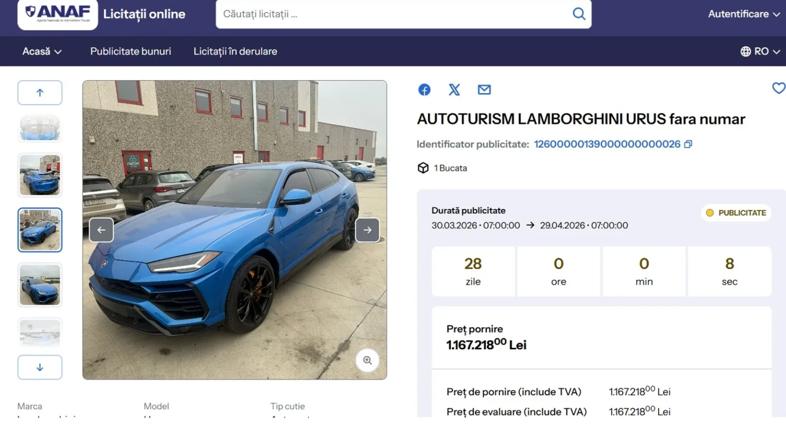 Scandal monstru la ANAF: 200 de mașini de pe siteul de licitatii au dispărut înainte de lansarea platformei de vânzări
