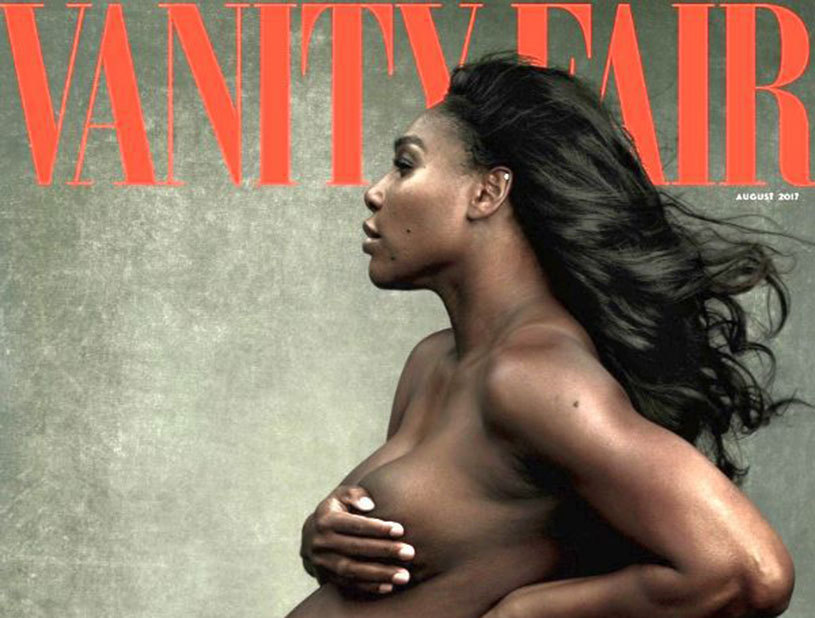 Serena Williams a acceptat să pozeze goală pentru Vanity Fair, deşi este însărcinată în luna a şasea