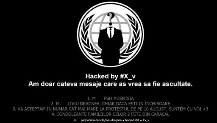 Site-ul INML a fost spart de hackeri. Mesaje pe tema cazului Caracal