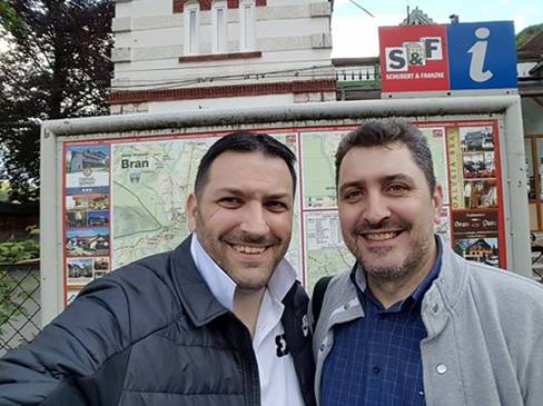 Stan și Bran de la MTS, selfie la Bran 