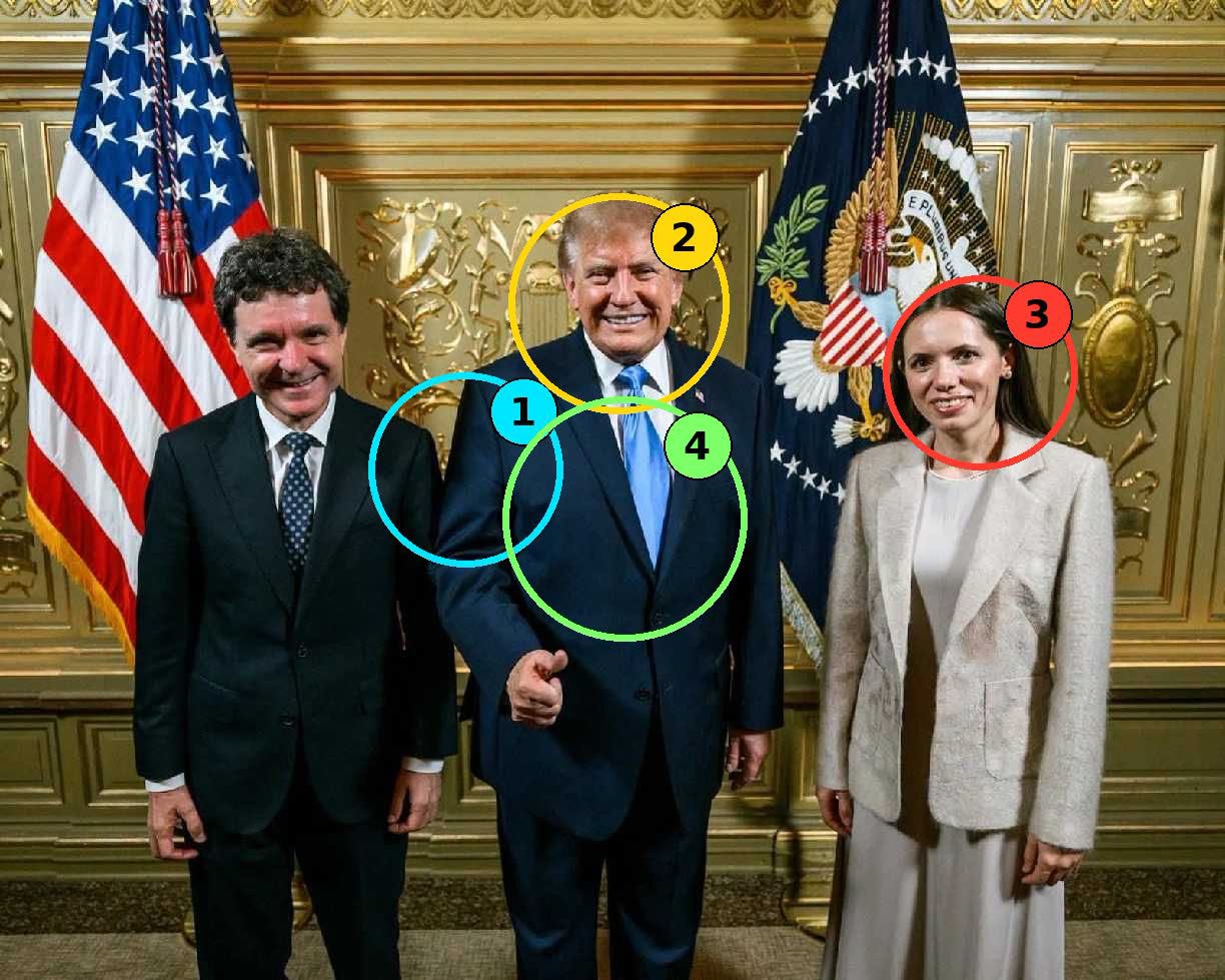 Suspiciuni rezonabile de poză fake de la Administratia Prezidențială în imaginea lui Nicușor Dan cu Donald Trump bașca Mirabela Grădinaru