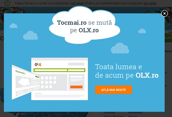 Tocmai.ro nu mai există pe piață. De ce sunt direcționați internauții pe OLX