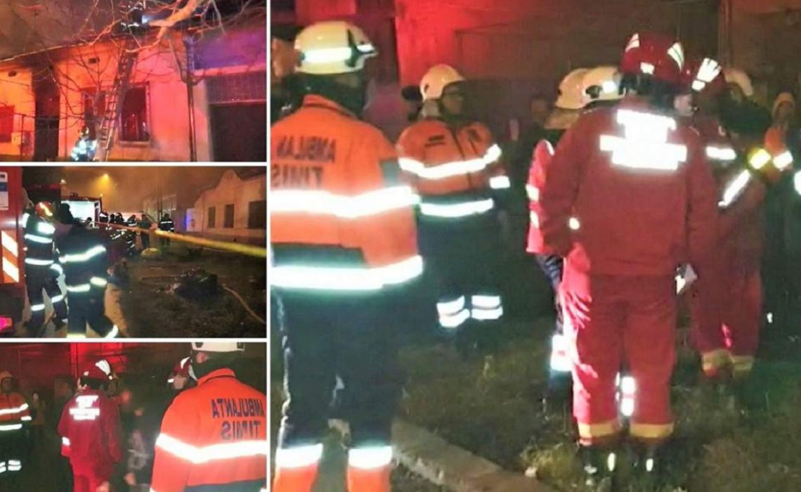 Tragedie în Timișoara, după ce casa unei familii a ars din temelii. Patru copii au murit