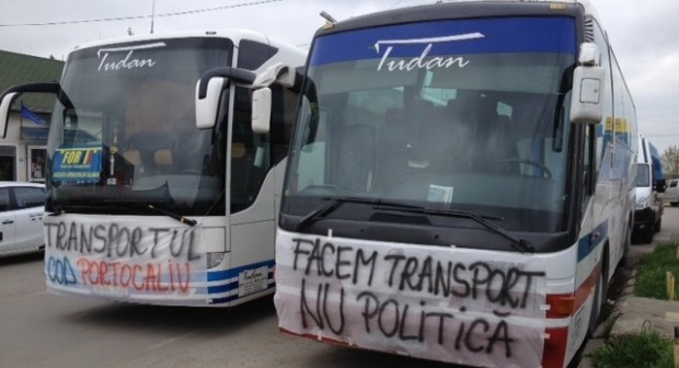 Transportatorii vor bloca mâine centrul Capitalei