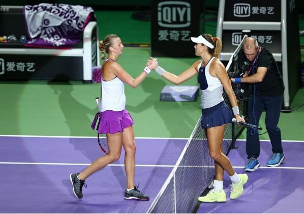 Turneul Campioanelor 2015. Kvitova și Muguruza cele două semifinaliste din grupa albă