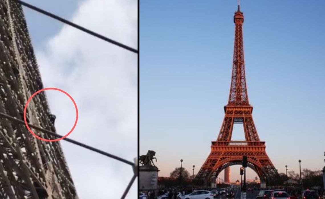 Turnul Eiffel, evacuat din cauza unui individ care escaladează edificiul