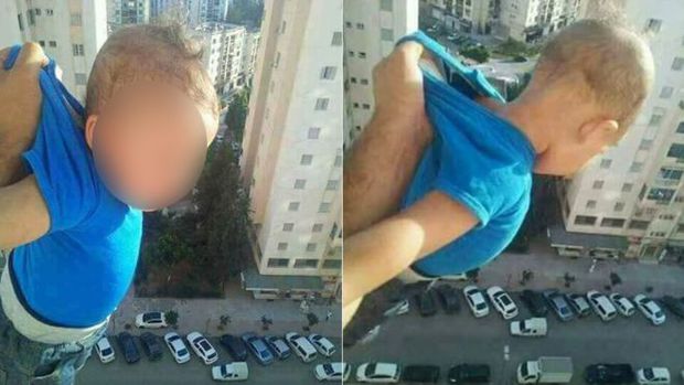 Un algerian a ținut un copil atârnat pe geam, de la etajul 15, pentru a primi like-uri pe Facebook