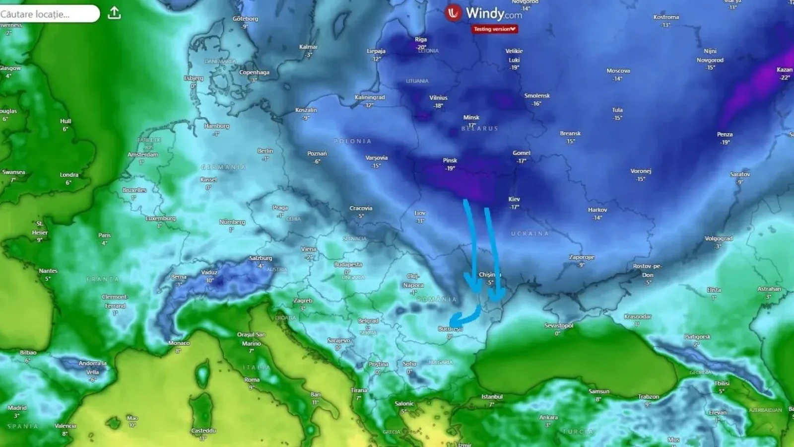 Un anticilon mobil lovește puternic România și toată Europa de Est: Temperaturi greu de suportat și revin ninsori abundente

