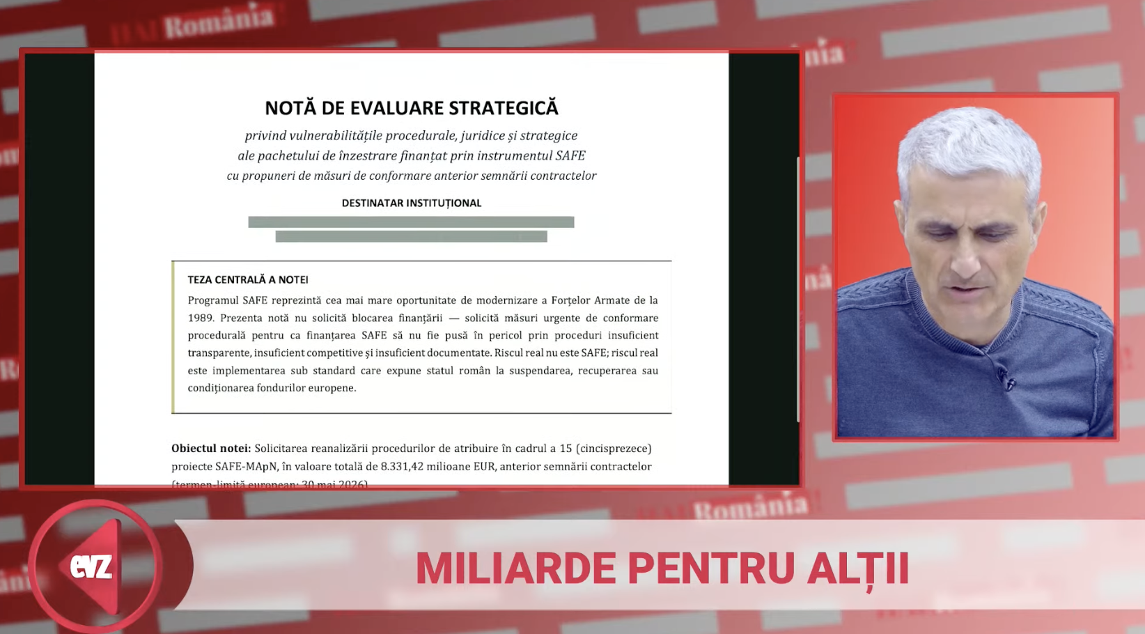 Un document bombă aruncă-n aer industria de apărare: Robert Turcescu prezintă marele jaf al Regimului Bolojan cu contractele SAFE de aproape 9 miliarde de euro
