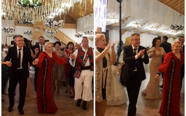 Viorica Dăncilă, la nuntă în Maramureş: premierul demis a dansat într-o horă. Ce membri PSD au mai participat