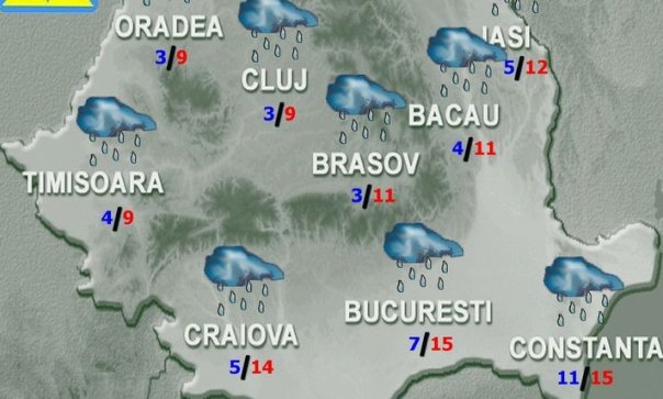Vremea in urmatoarele doua saptamani. Prognoza meteo 12 - 25 martie 2018, conform ANM