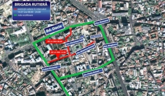 Ziua Frantei BLOCHEAZA circulatia in capitala Romaniei
